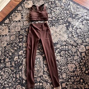 Uniqlo Airism Set Dark Brown XS